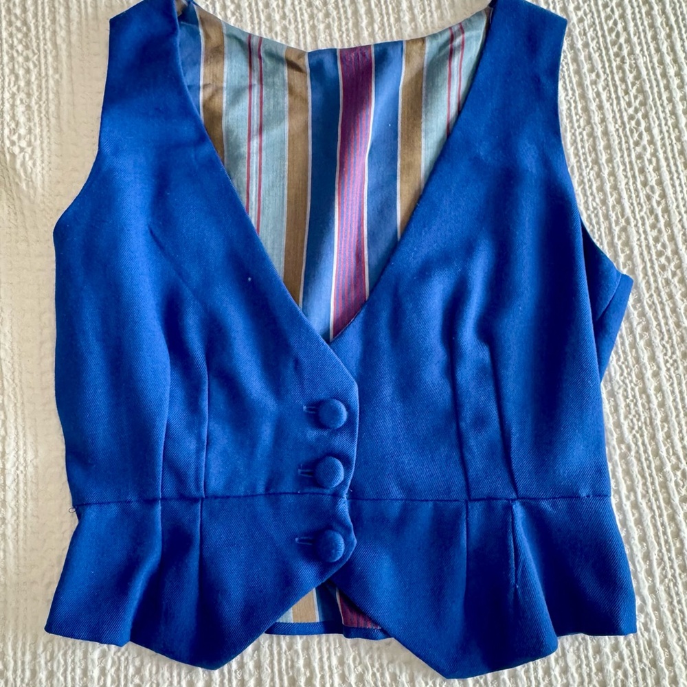 Source Unknown Royal Blue Vest
